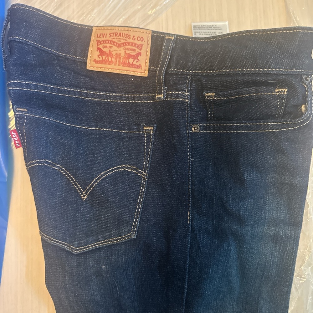 Levi's Dark Blue Denim Jeans -712 Slim W27 - L 34